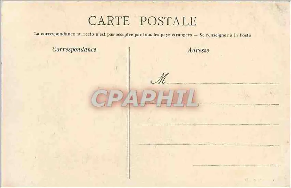 CAEN — A Prefeitura — Coleção AD - Verso