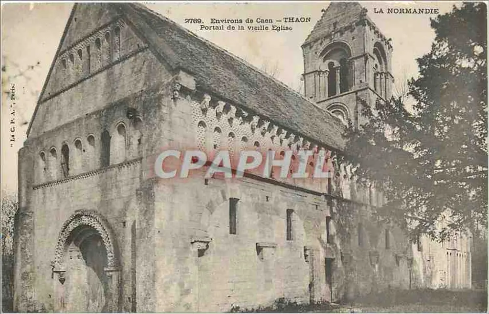 Thaon — Portal der alten Kirche — Antike Ansichtskarte Paris, n°2769 - Vorderseite