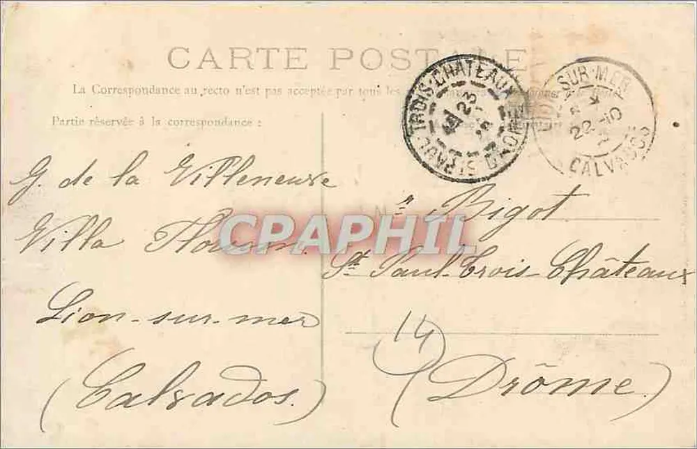 Caen — Torre Le Roy — I. D. - Verso