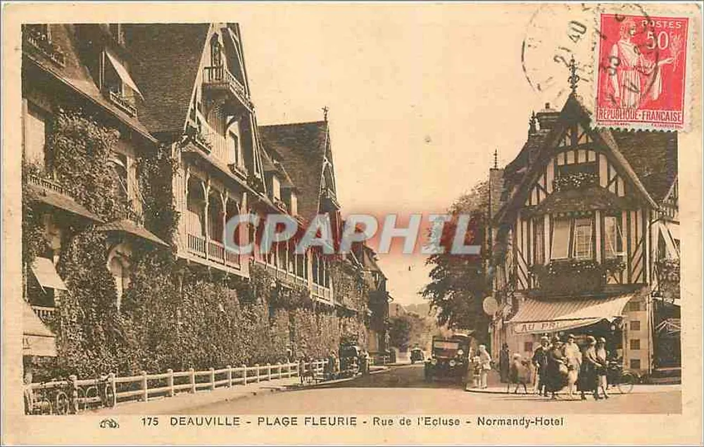 Deauville - Praia Florida - Rue de l'Ecluse - Normandy-Hotel - Frente
