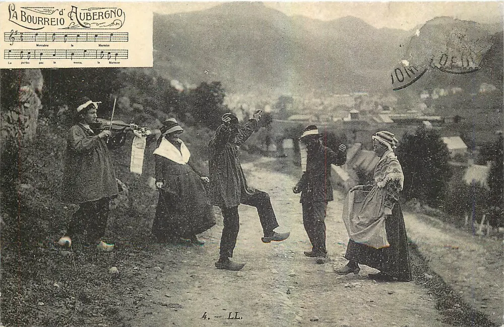 A dança auvergnate — dança tradicional — CARTES D'AUTREFOIS - Frente