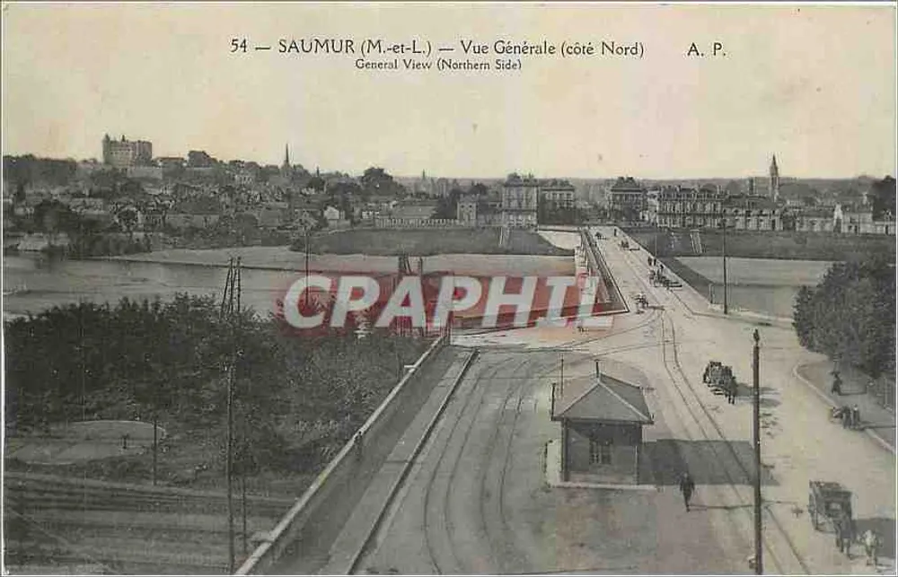 Saumur (M.-et-L.) — Vue Générale (côté Nord) — A.P. - Recto