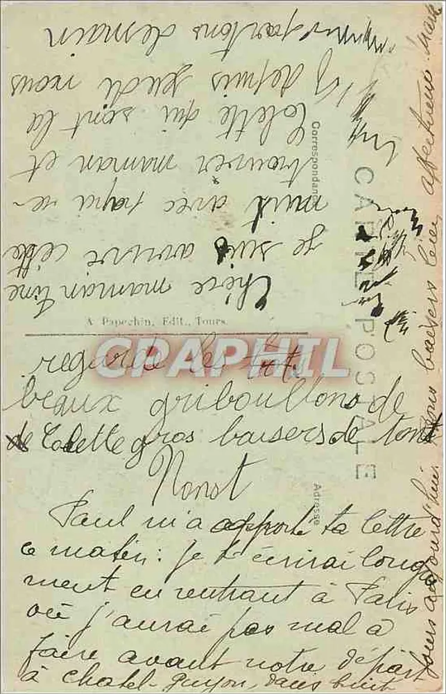 Saumur (M.-et-L.) — Vue Générale (côté Nord) — A.P. - Verso