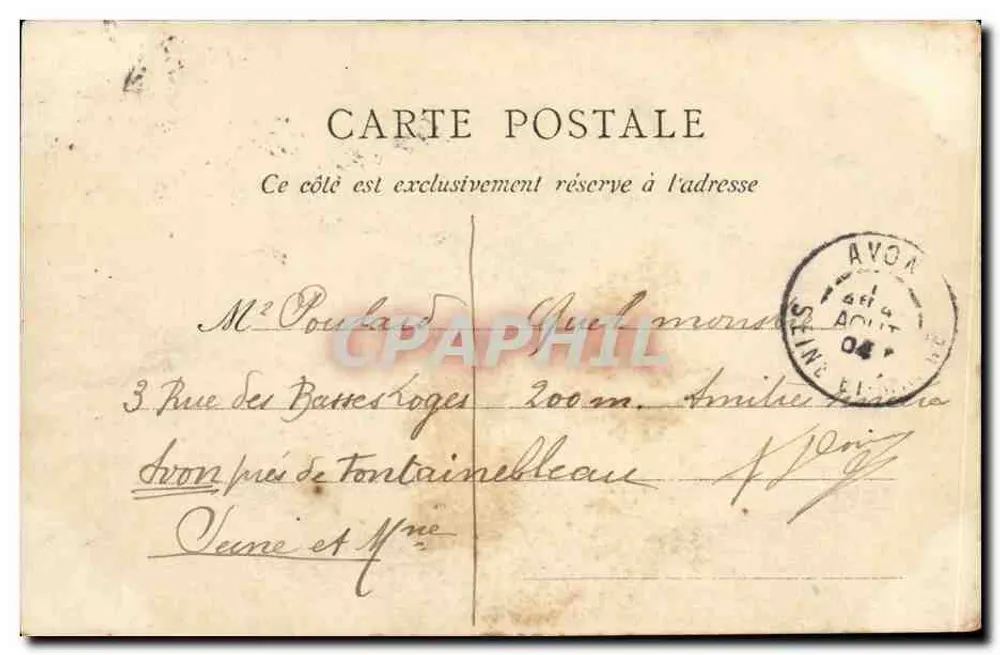 Le Havre — « La Lorraine » — E.J. n°11 - Verso