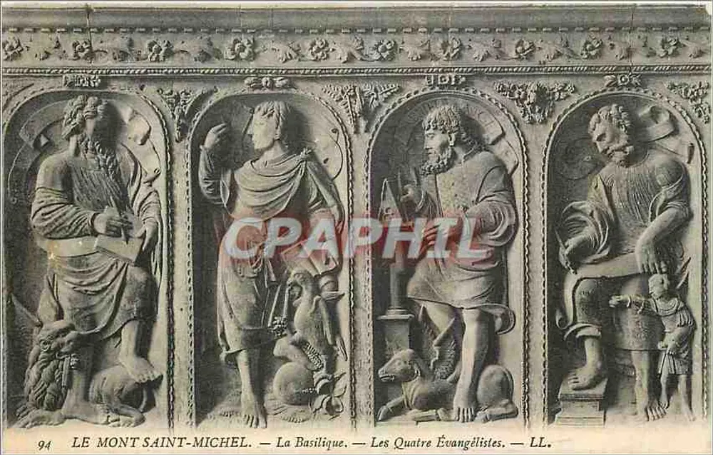 Mont Saint-Michel — Die Basilika — Die Vier Evangelisten — LL. — n° 94 - Vorderseite