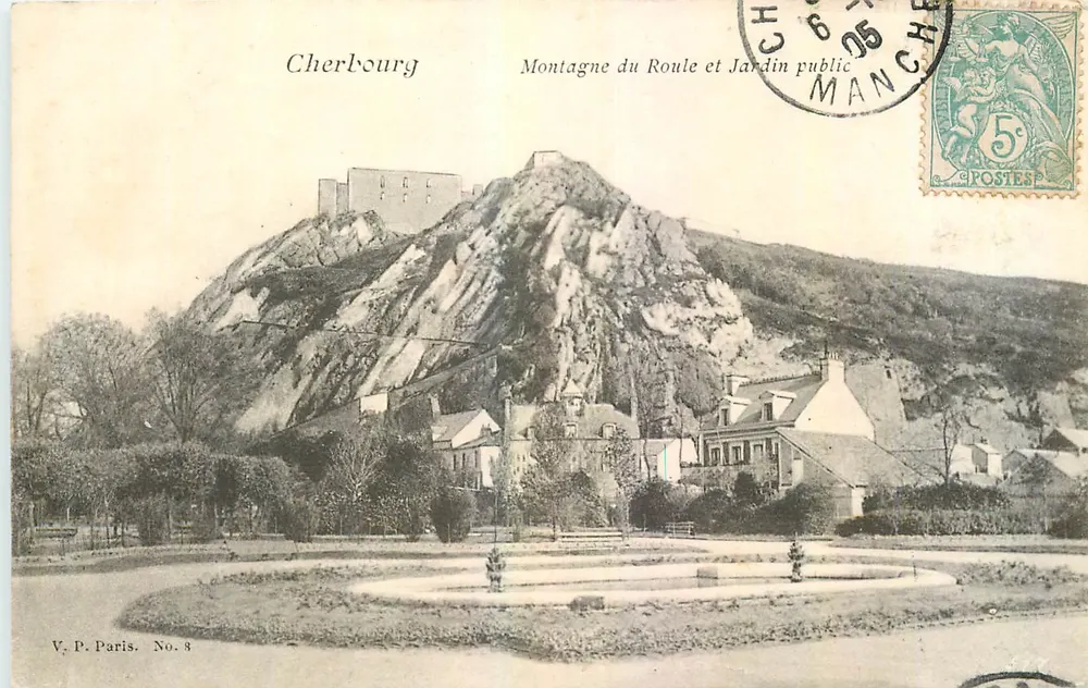 Cherbourg — Montagne du Roule und öffentlicher Garten — V. P. Paris. Nr. 8 - Vorderseite