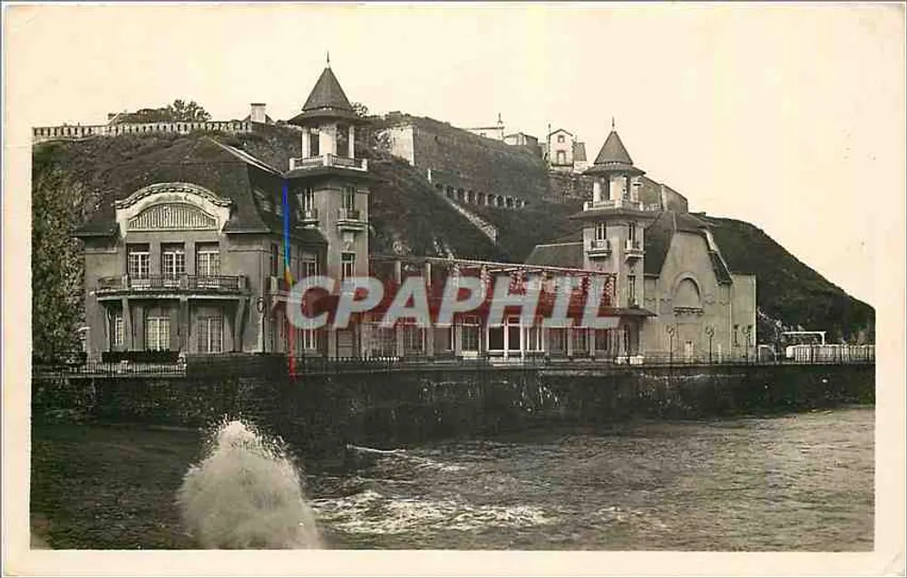 Le Casino à mer haute — Granville, Manche — Artistique Photos, Granville - Recto