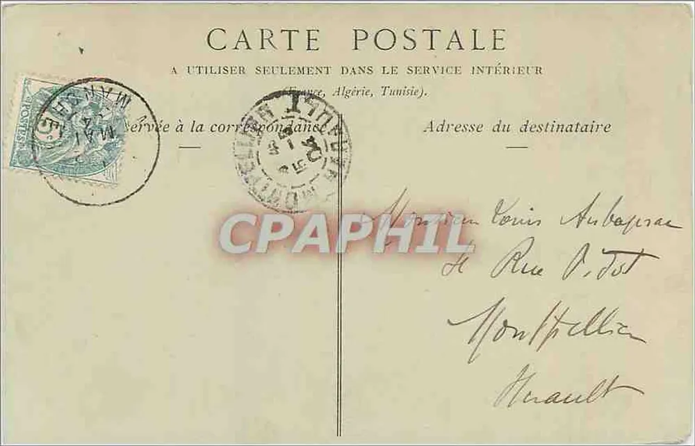 Mont Saint-Michel — Südseite, Aufnahme von der Digue — Collections ND. Phot. - Rückseite
