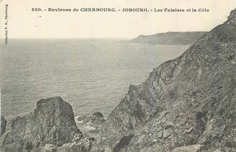 Umgebung von CHERBOURG. - JOBOURG. - Die Klippen und die Küste - Vorderseite