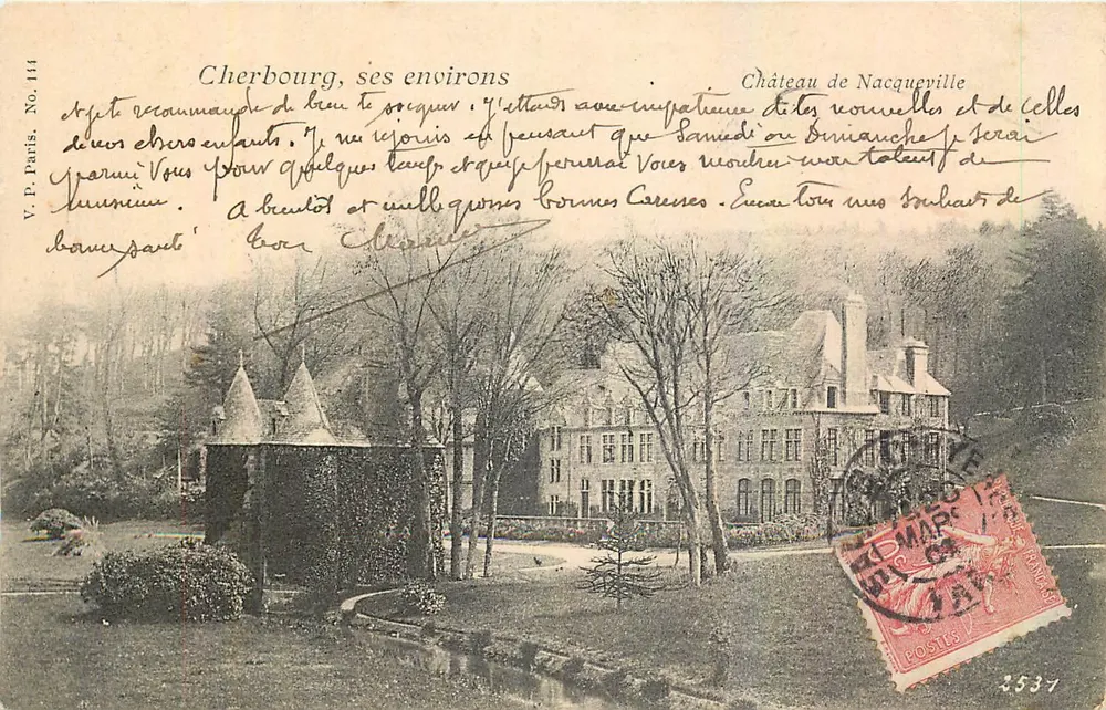 Kasteel van Nacqueville — Cherbourg, zijn omgeving — V.P. Parijs, nr. 114 - Voorkant
