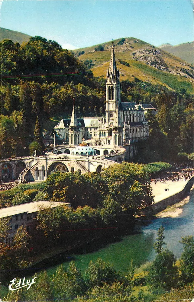 Lourdes — A Basílica e o Gave — Éd. Lux - Frente