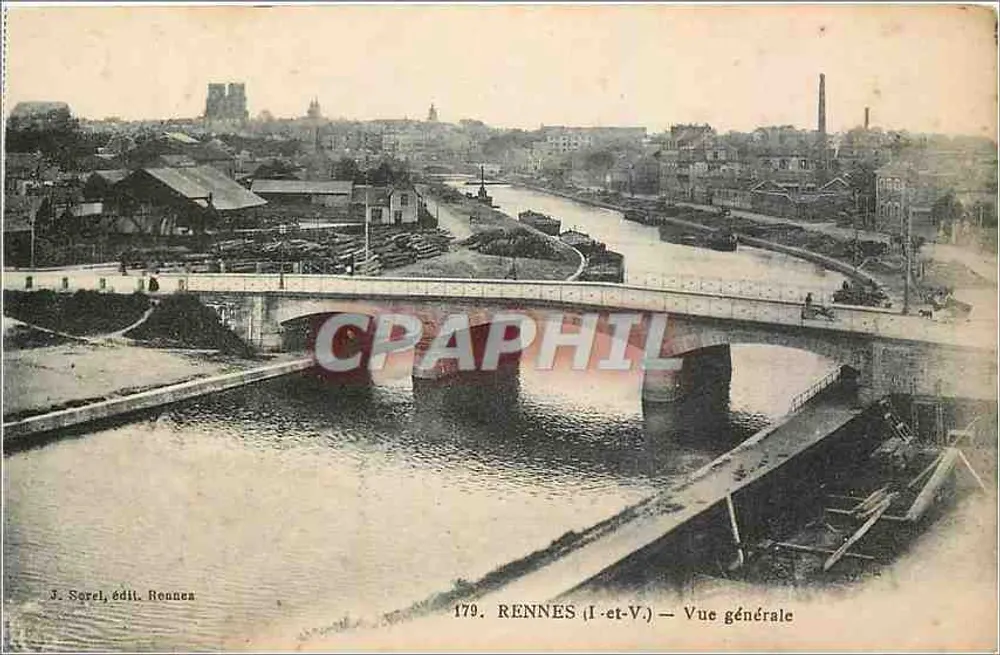 Rennes (Ille-et-Vilaine) — Vista geral — J. Sorel, editor Rennes - Frente