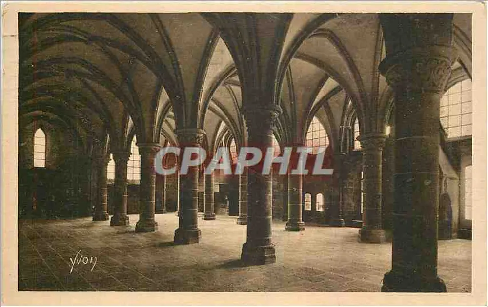 Mont-Saint-Michel — Saal der Ritter (13. Jahrhundert) — Éditeur d'Art Yvoty - Vorderseite