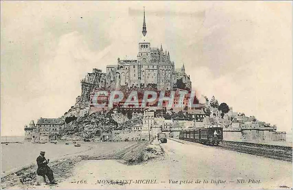 Mont-Saint-Michel — Vue prise de la Digue — ND. Phot. - Recto