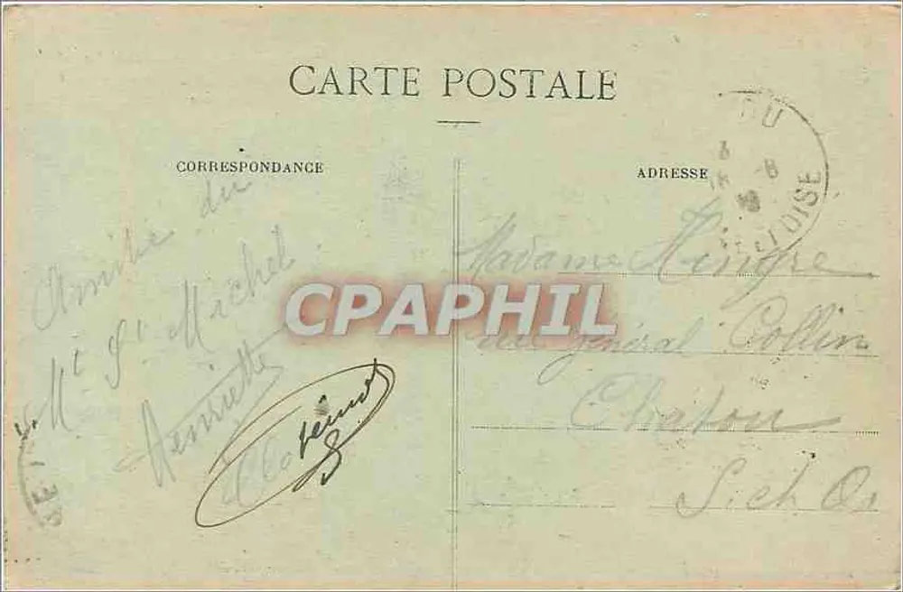 Mont-Saint-Michel — Costa da Esmeralda - G.F. - Edição Guérin, St-Malo (1-ct-V.) - Verso