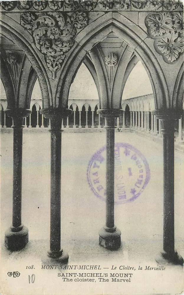 Monte Saint-Michel — O Claustro, a Maravilha — E.P.D. n°108 - Frente