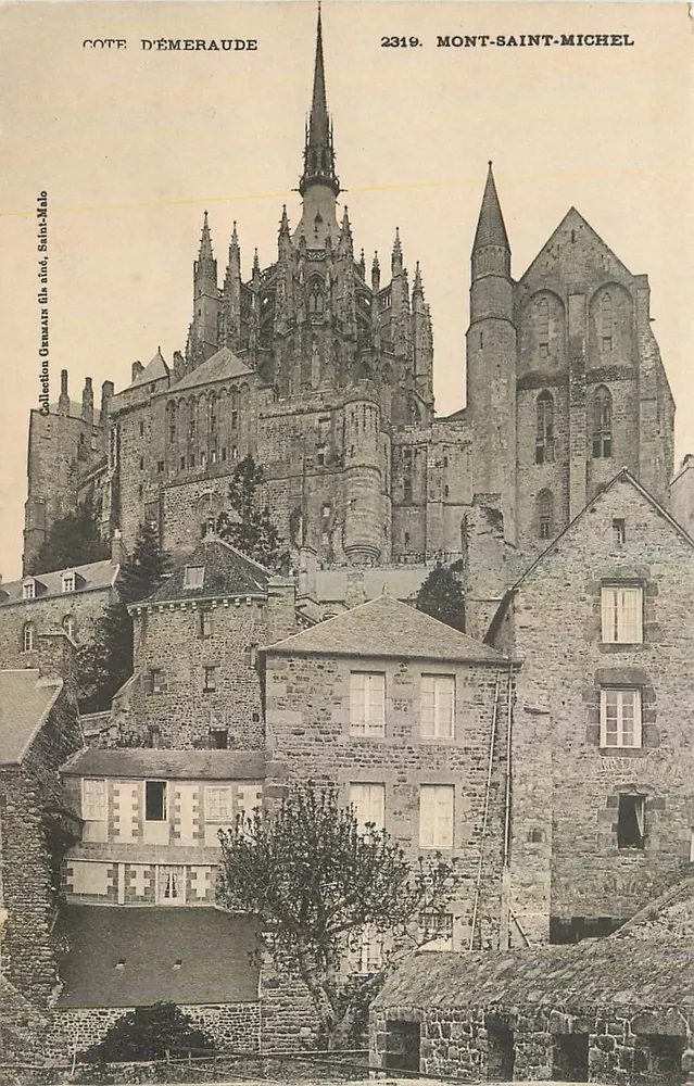 Mont-Saint-Michel — vista do monte e da cidade — Cote d'Émeraude, n°2319 - Frente