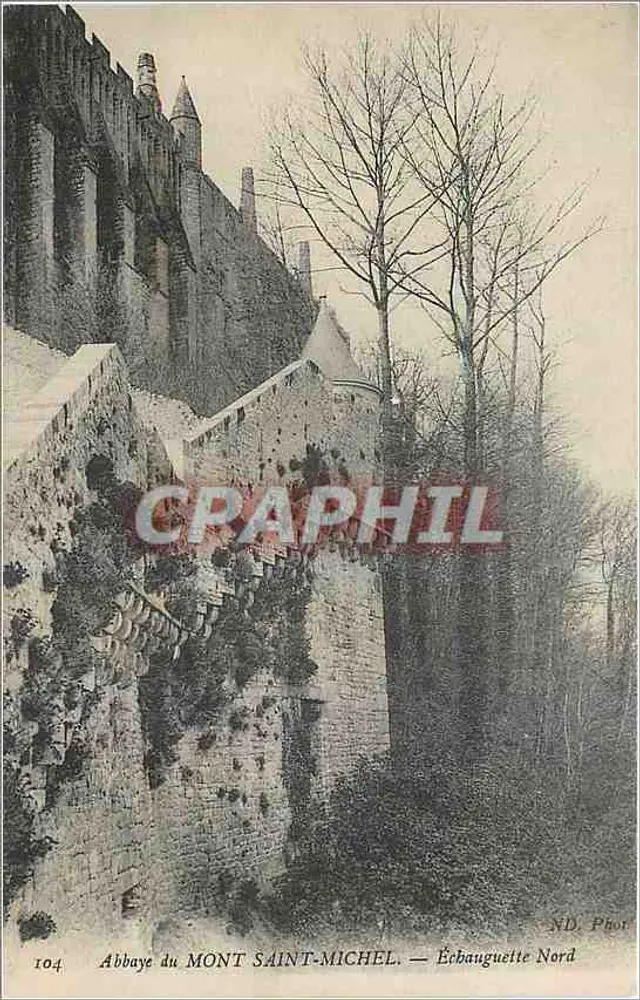 Abbaye du Mont Saint-Michel — Échauguette Nord — ND. Phot. - Recto