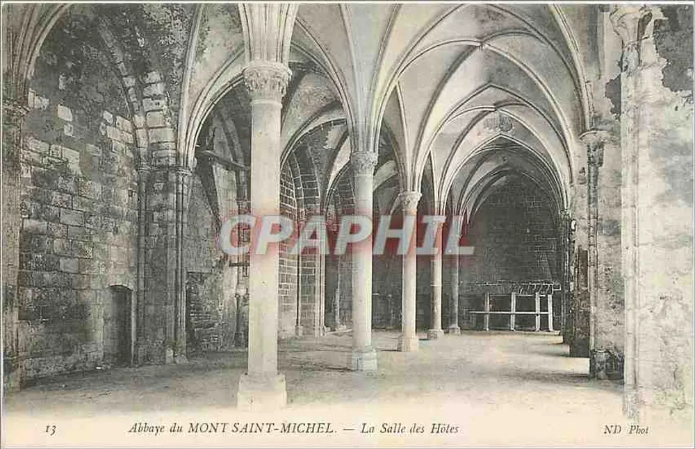 Abbaye du MONT SAINT-MICHEL — La Salle des Hôtes — ND Phot - Vorderseite