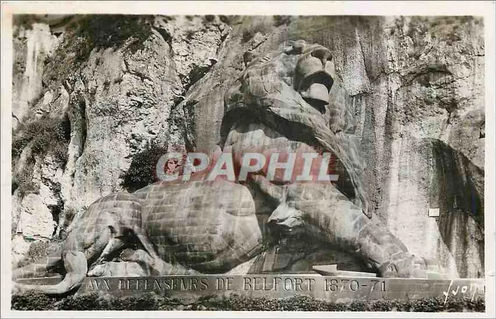 O Leão de Belfort — Monumento aos Defensores de Belfort 1870-71 — Éditions d'Art Marrel - Frente