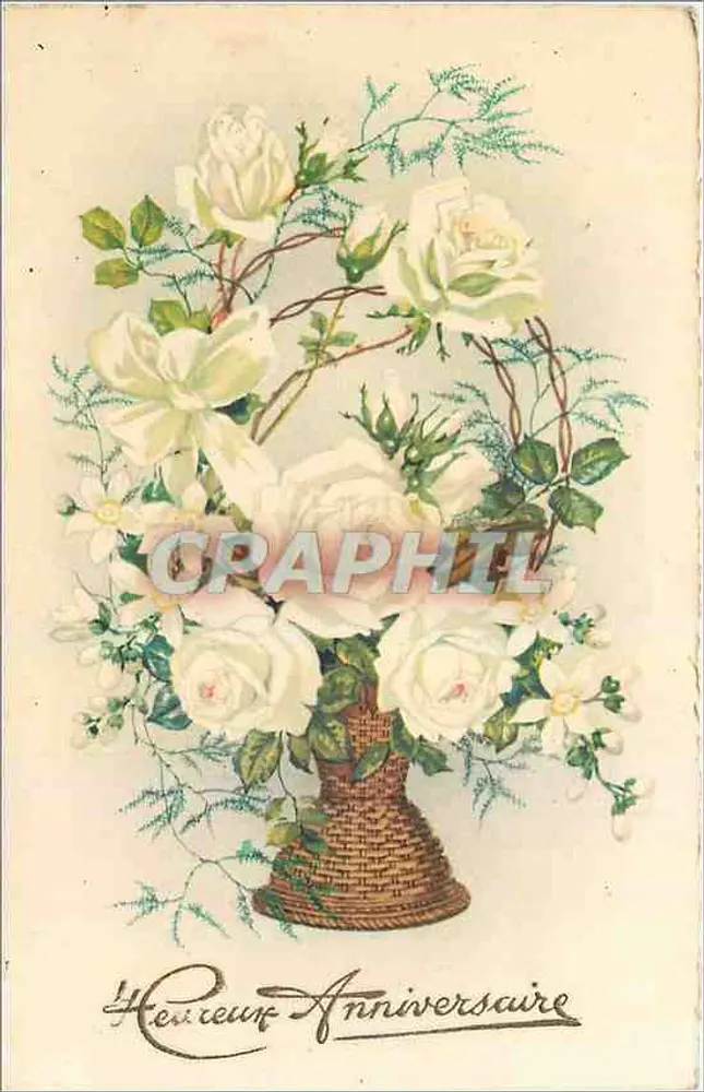 Mata de rosas brancas — Aniversário — Edições Superluxe-Paris - Frente