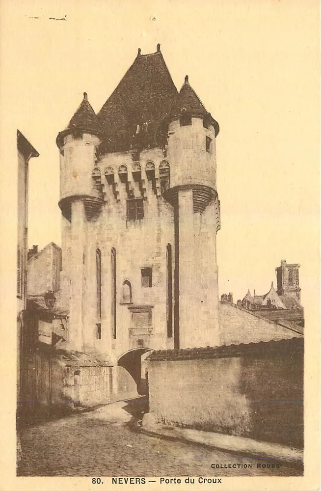 Nevers — Brama Krzyża — kolekcja Roube - Awers
