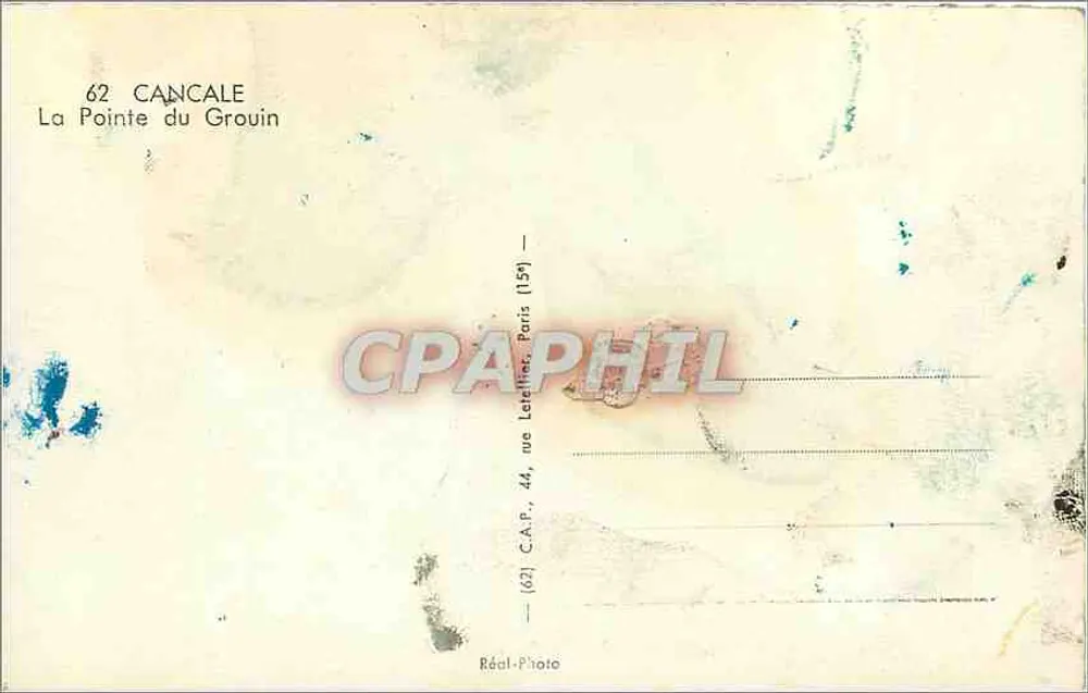 A Ponta do Grouin — Cancale — C.A.P. Paris (159) - Verso