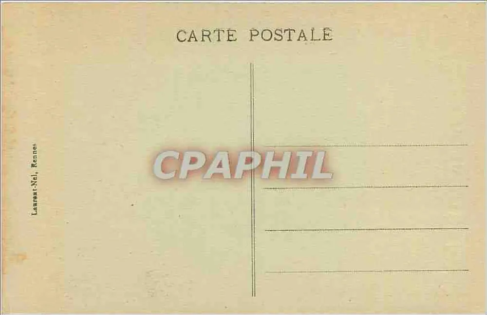 Kościół w Josselin — Souvenir de Josselin — Laurent-Noël, Rennes - Rewers