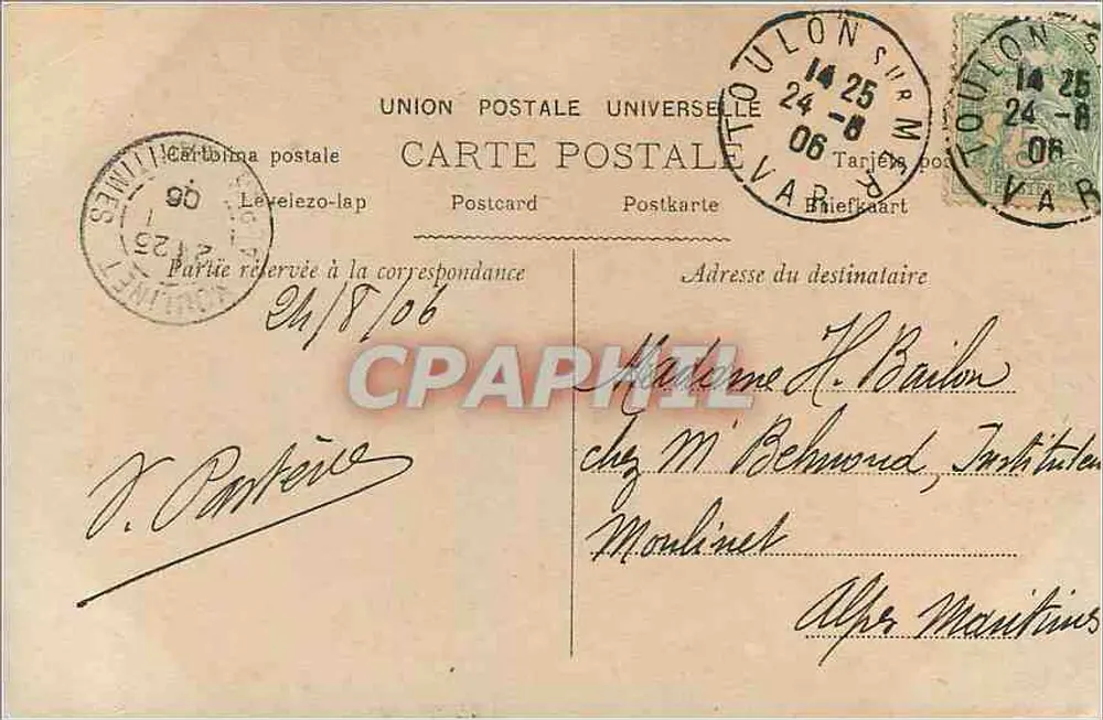 Petite fille — portrait en buste — éditeur 'Bon Souvenir' n°531 - Verso