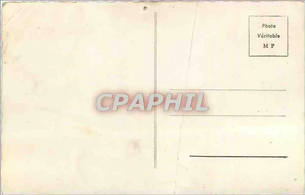 アンティーク絵葉書 軍事用戦車 - 裏面