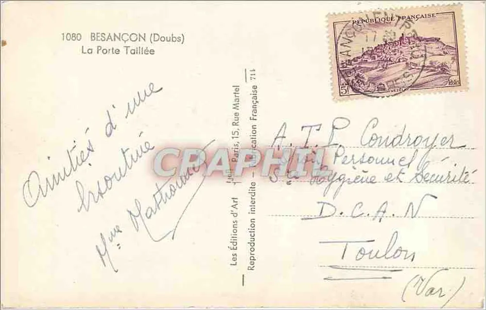 A Porta Cortada — Besançon (Doubs) — Les Éditions d'Art - Verso