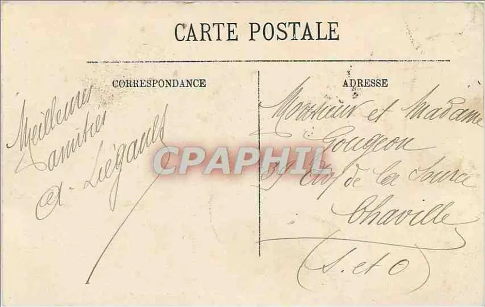 LYON — Bahnhof Brotteaux und Avenue Jules-Ferry — Edition Bouchet — Lyon - Rückseite