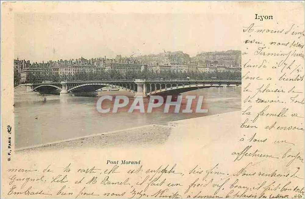 Lyon — Pont Morand — B. F. Paris - Front