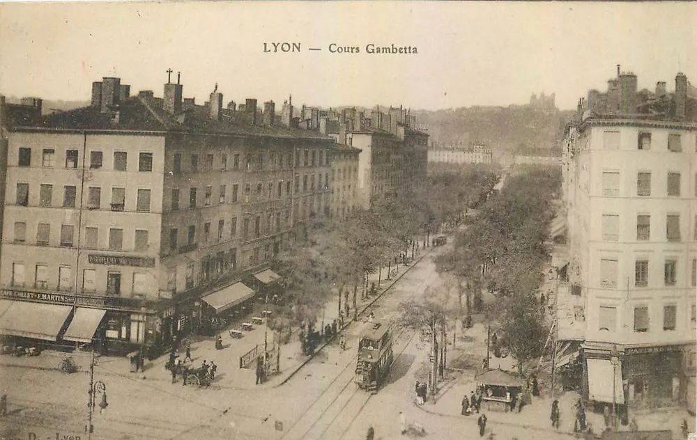 LYON — Cours Gambetta — Editor D. Lyon, número de série não visível - Frente