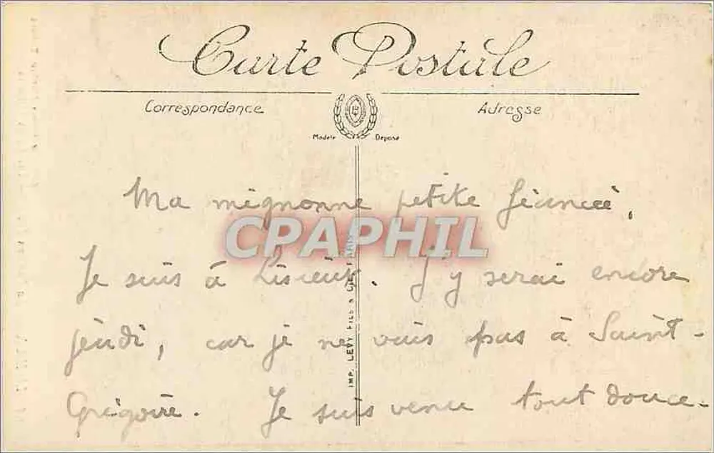 Lisieux — La Rue aux Feuves — Les Vieux Manoirs — Édition Artistique Marchin, Tahacs - Verso