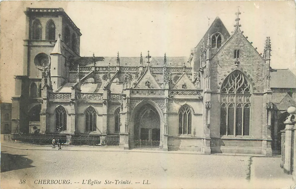 Cherbourg — A Igreja da Santíssima Trindade — I.L.L. n°58 - Frente