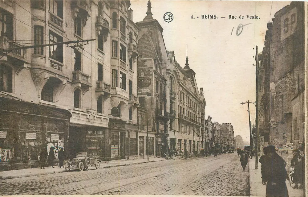 Reims — Rue de Vesle — Editor OR Matongues, n°4 - Frente