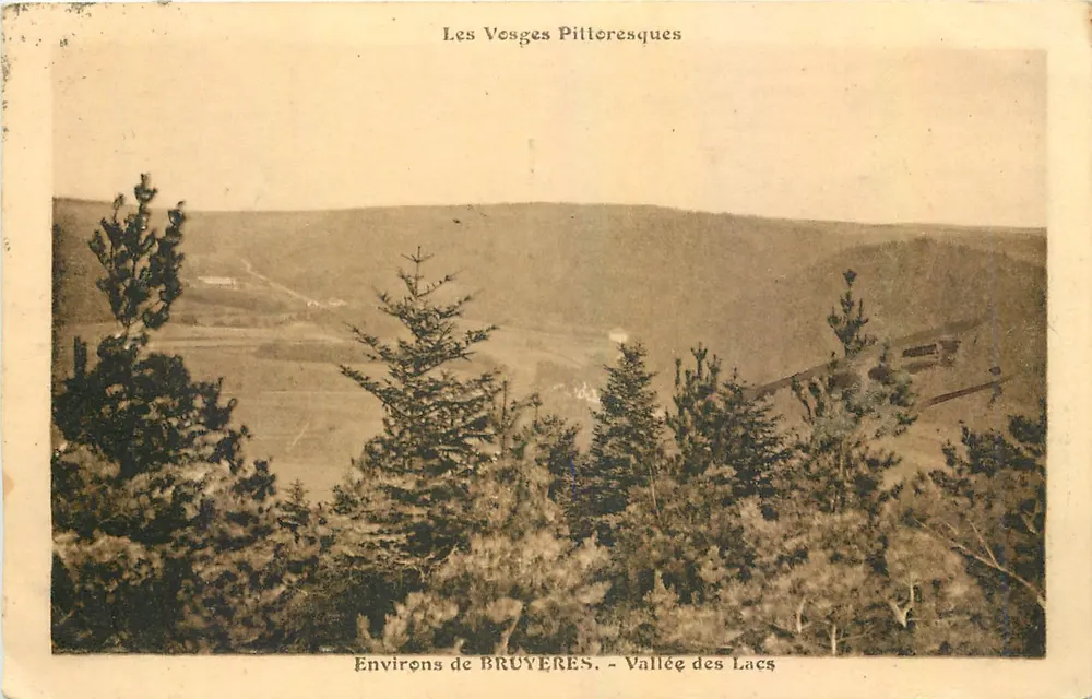 De pittoreske Vosges — Omgeving van BRUYERES. - Dal van de meren - Voorkant