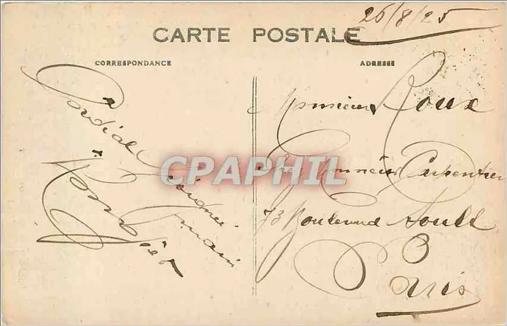 Trouville — O Mar se agita — G. F. Le Havre, n° 257 - Verso