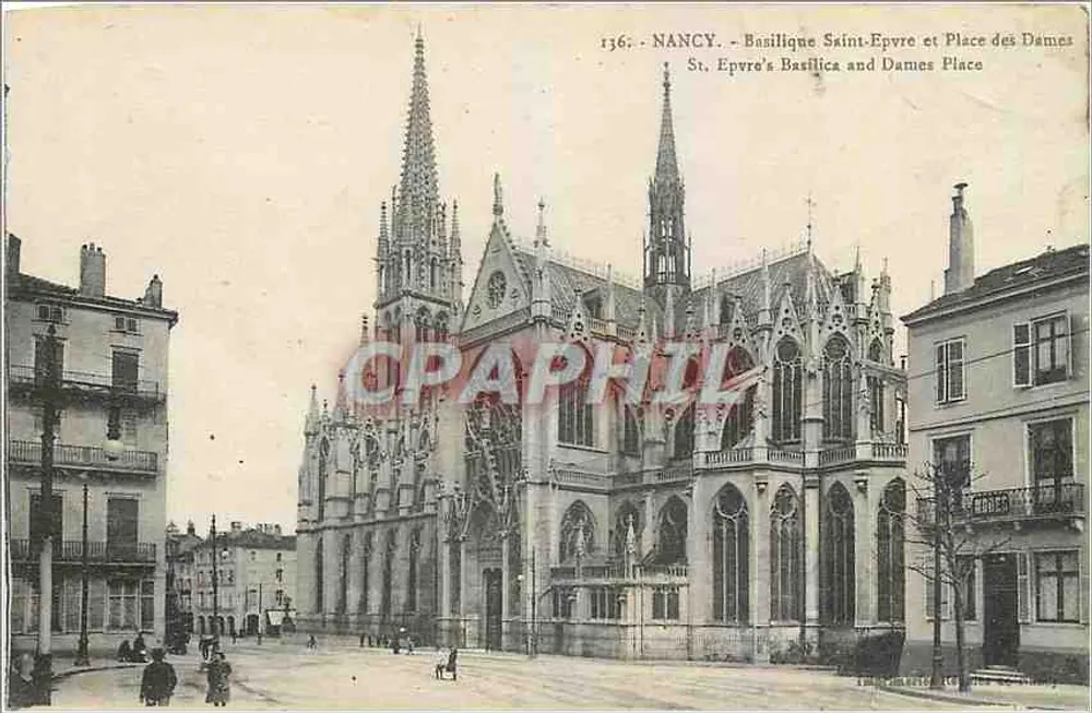 Nancy - Basílica de São Epvre e Praça das Senhoras — editora anônima, n° 136 - Frente