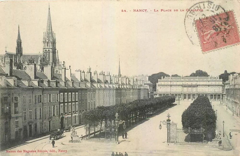 Nancy - A Place de la Carrière — Maison des Magasins Réunis, editora, Nancy - Frente