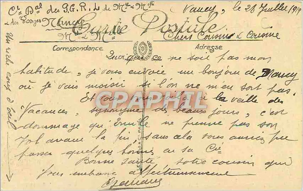 Nancy — Fontaine Place Carnot — Edição Flamand, n°67 - Verso