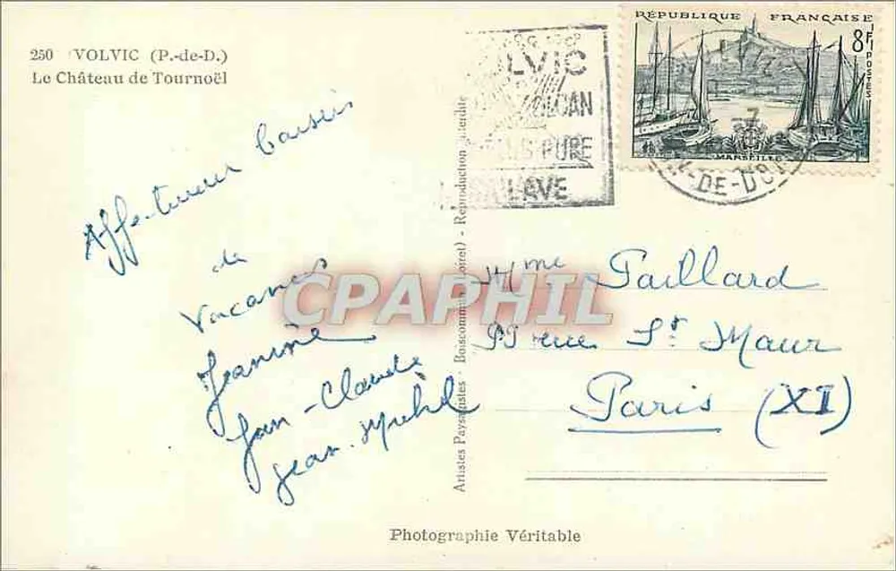 Il Castello di Tournœil — Volvic (P.-de-D.) — Artisti Paesaggisti - Verso