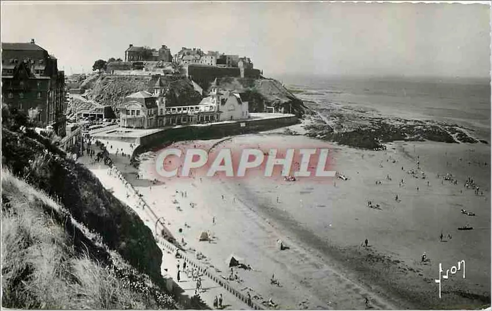 Granville (Manche) - A Praia e o Roc — Les Éditions d'Art, n° 1218 - Frente