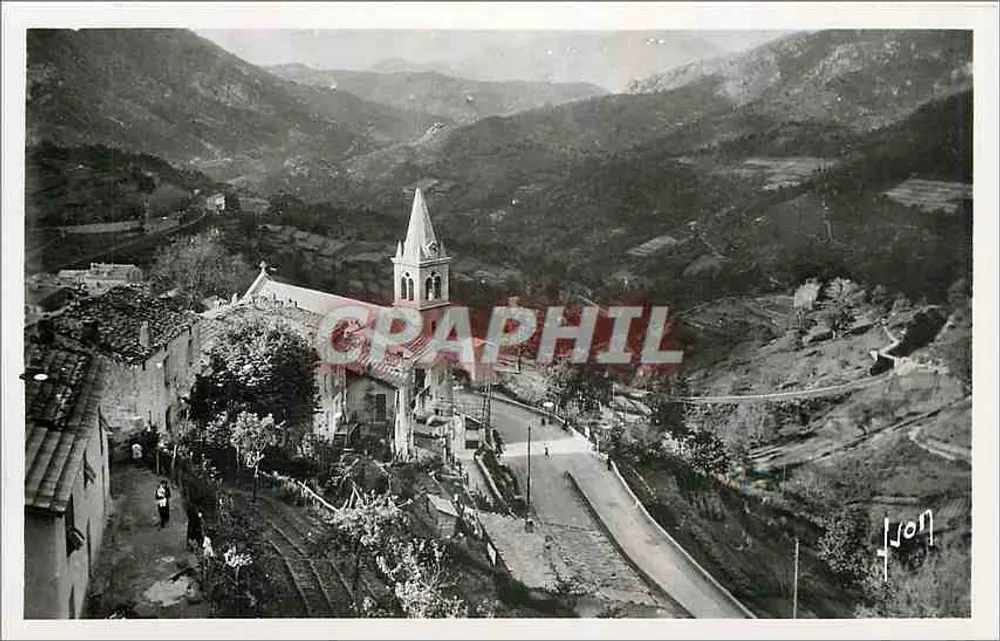 Vivario (Córsega) — vista panorâmica da capela e do vilarejo na montanha — Edições d'Art Martel, n° 2367 - Frente