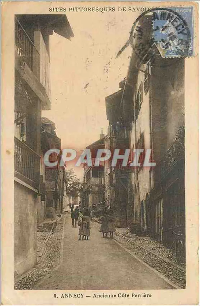 Annecy — Antiga Côte Perrière — Sites pittorescos da Saboia, n°5 - Frente