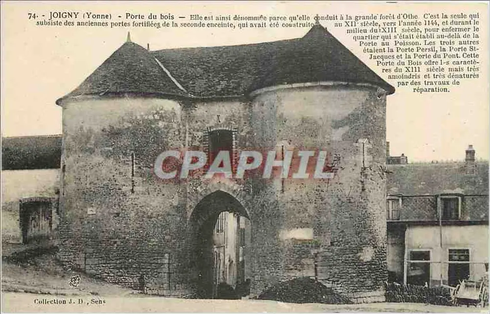 Joigny (Yonne) - Houten Poort — Collectie J. D., Sens - Voorkant