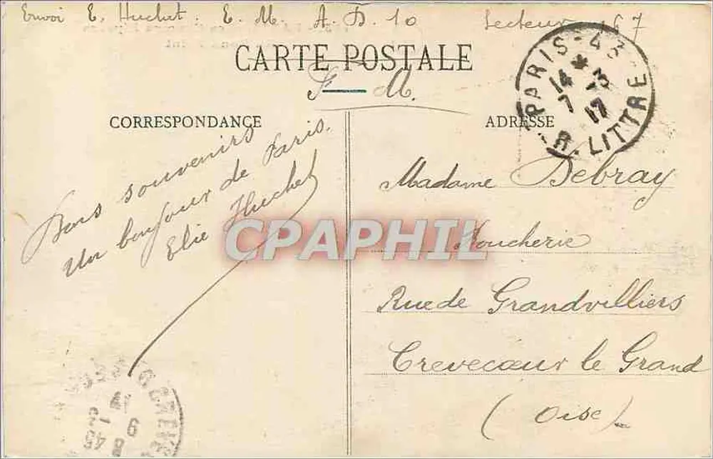 Paris - Os Campos Elísios - No Rond-Point — editor Paris, n° 145 - Verso