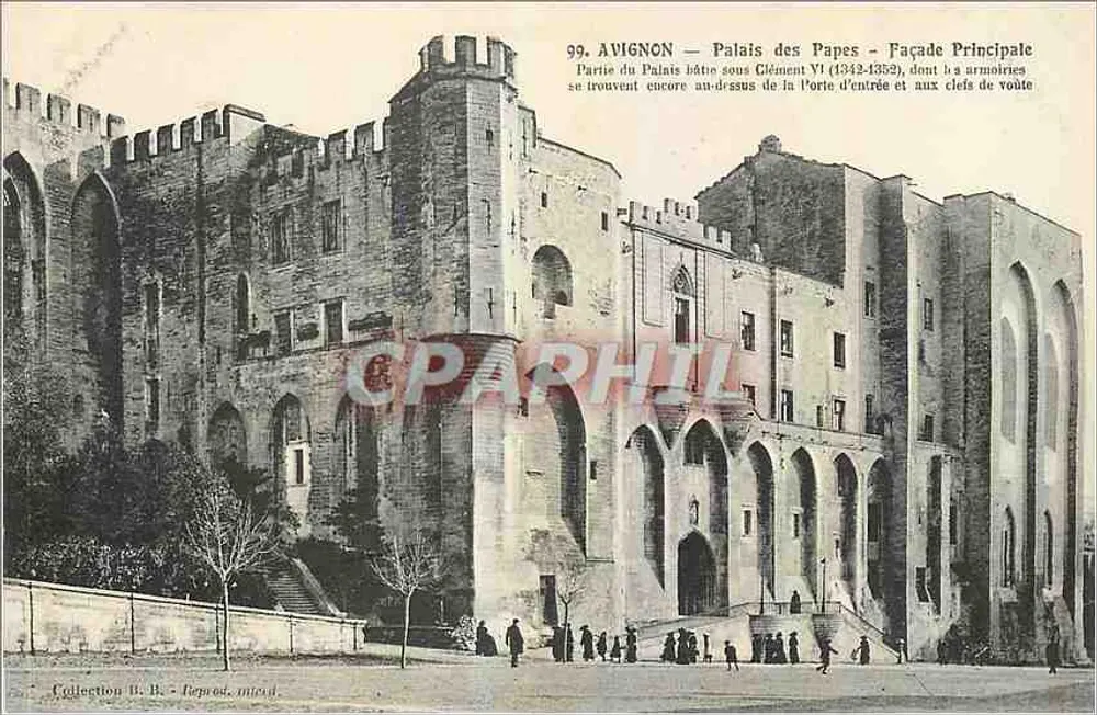 Avignone — Palazzo dei Papi — Facciata Principale — Riprod. n°99 - Recto
