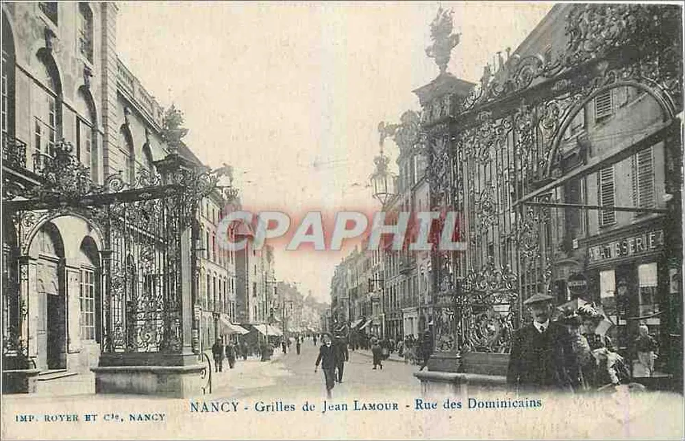 NANCY - Grilles von Jean Lamour - Rue des Dominicains — IMP. ROYER ET CIE, NANCY - Vorderseite